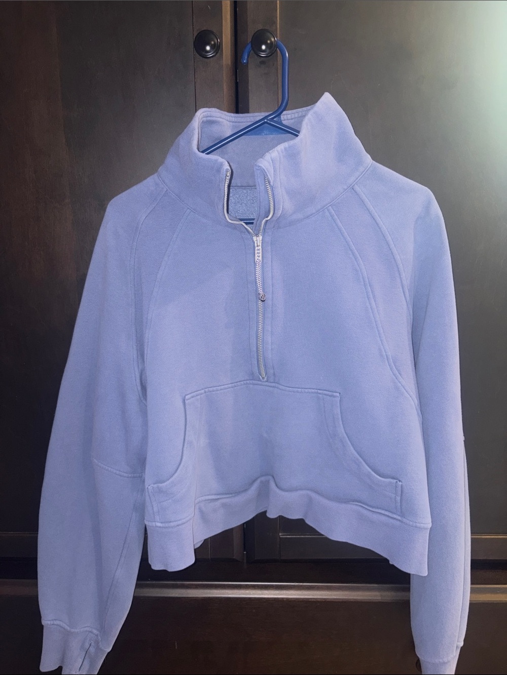 Women’s Lululemon lilac Half-Zip Scuba - Picture 1 of 2